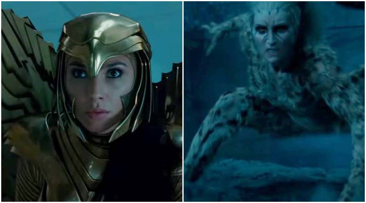 ▲《神力女超人》大戰「豹女」（右），精彩動作場面連連。（影片截圖）