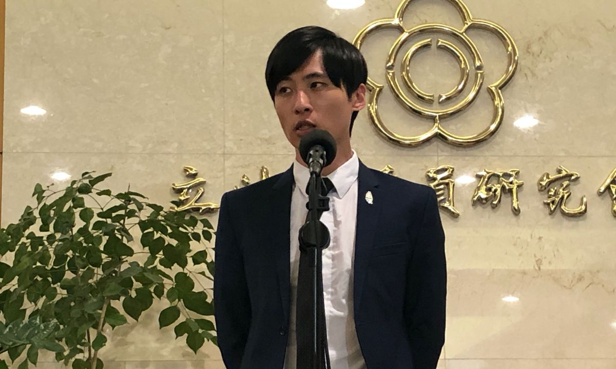 ▲苗栗縣議員曾玟學宣布退出時代力量，並表示黨內黃國昌勢力過大，已經不是一天兩天的事情。（圖／記者丁上程攝,2020.8.24）