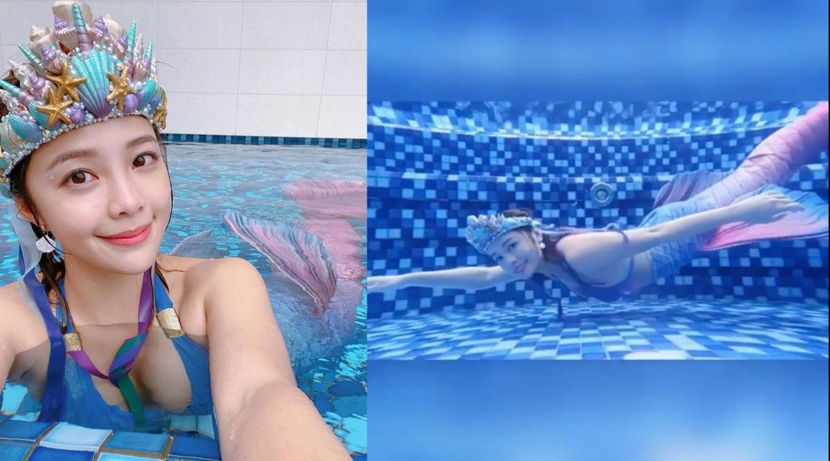 ▲「小舒淇」陳芷尤變身美人魚，傲人身材媲美珍珠。（圖／陳芷尤IG）