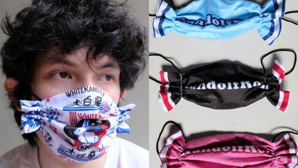 ▲一位菲律賓設計師突發奇想，根據大白兔牛奶糖的糖果紙包裝設計出系列口罩。（圖／翻攝自IG）
