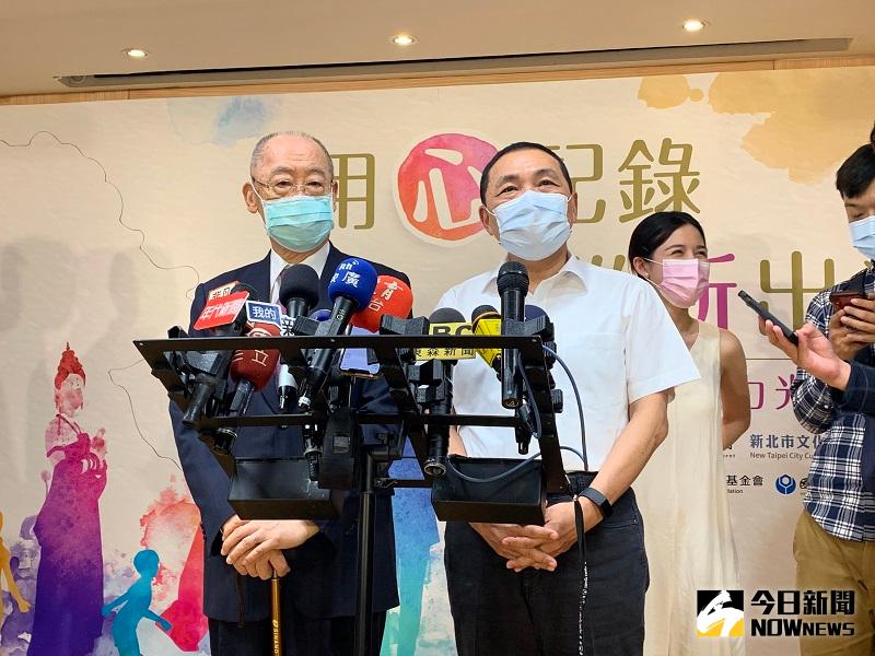 ▲侯友宜表示，台灣不是一個大國，應該同心協力，只有團結一心，齊心齊力一起往前走。(圖/記者康子仁攝)