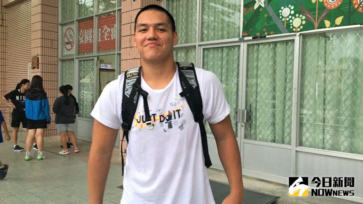 ▲能仁家商「新人王」史魯齊升上高二目標在拿一冠。（圖／鍾東穎攝 ,2020.08.22）