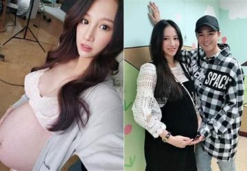 ▲林采緹（左）狠斷胡睿兒（右圖右），成為單親媽媽。（圖／林采緹臉書）