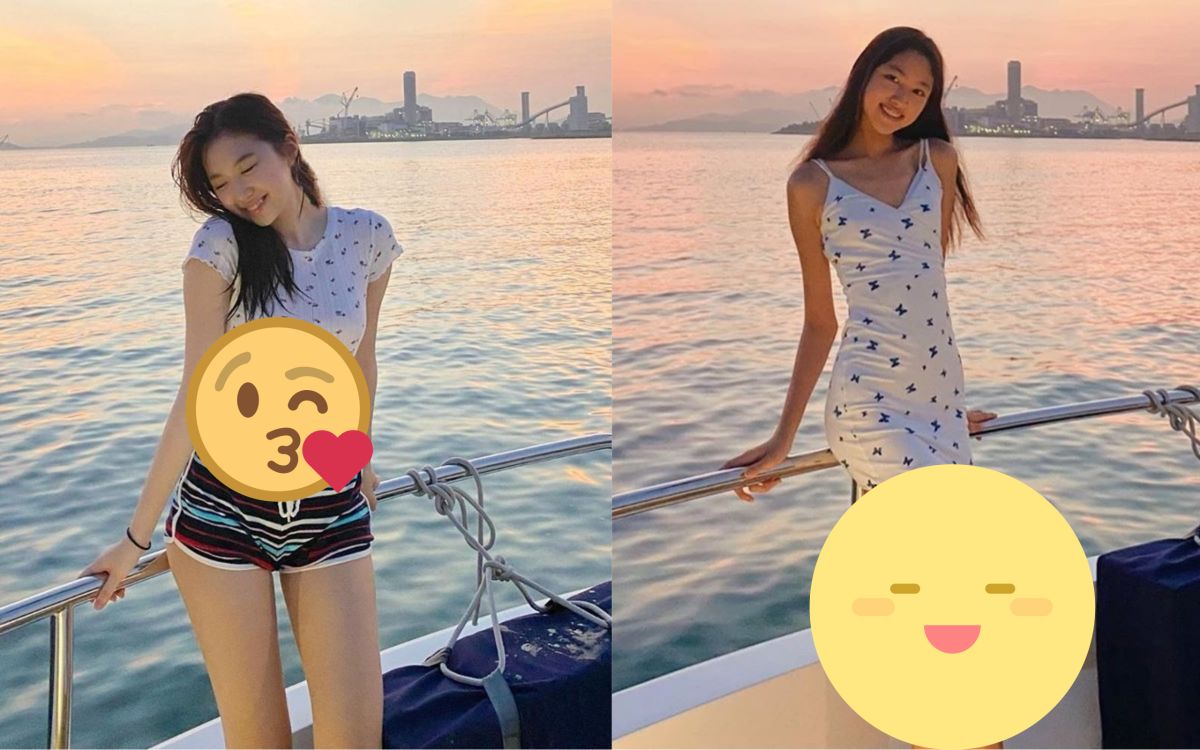 ▲最辣星二代合體，任達華愛女（右）放送長腿，甄子丹女兒（左）露蠻腰。（圖／ Valerie、任晴佳IG） 