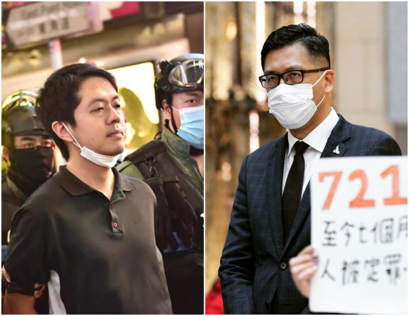▲許智峯、林卓廷兩人今日(8/26)被香港警方逮捕。(圖/翻攝自許智峯、林卓廷臉書)