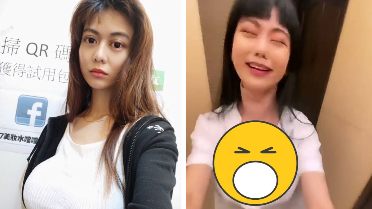 ▲白癡公主上傳「巨胸地震片」，令人發噱。（圖／白癡公主臉書）