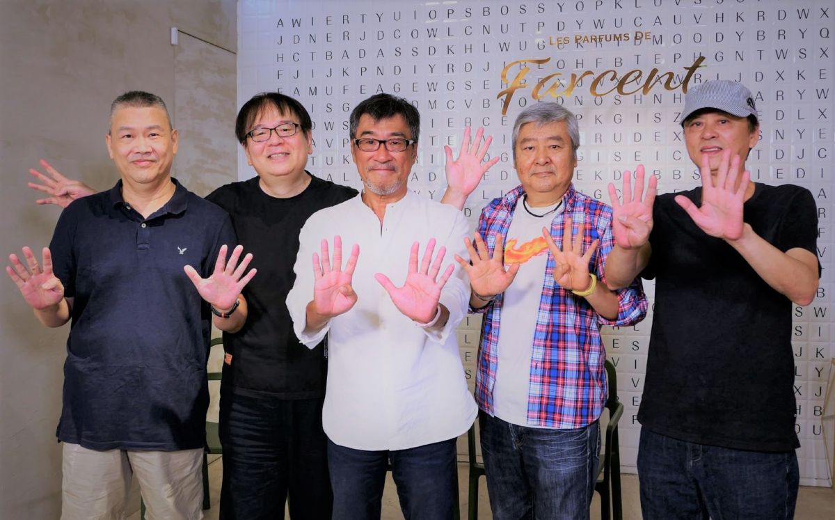 ▲木吉他合唱團暌違5年合體，李宗盛（左三）也在其中。（圖／開麗娛樂提供）