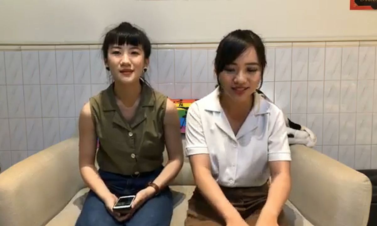 ▲時代力量高雄市議員黃捷的妹妹黃蓉（左），在臉書上批評自己申請加入時代力量後至今兩個月，黨員資格尚未審核通過，日前登入系統還發現自己已經「被投票」黨內決策委員。（圖／翻攝黃捷臉書）