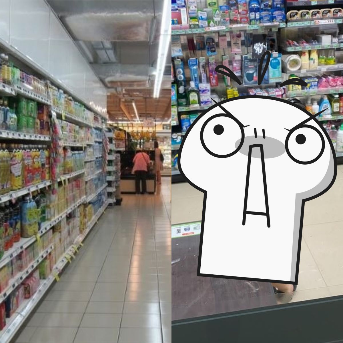 ▲原PO在超商遇見，有一個孩子在丟冰品，店員冷回一句話更讓他傻眼。（示意圖／翻攝自《pixabay》及《爆怨公社》 ）