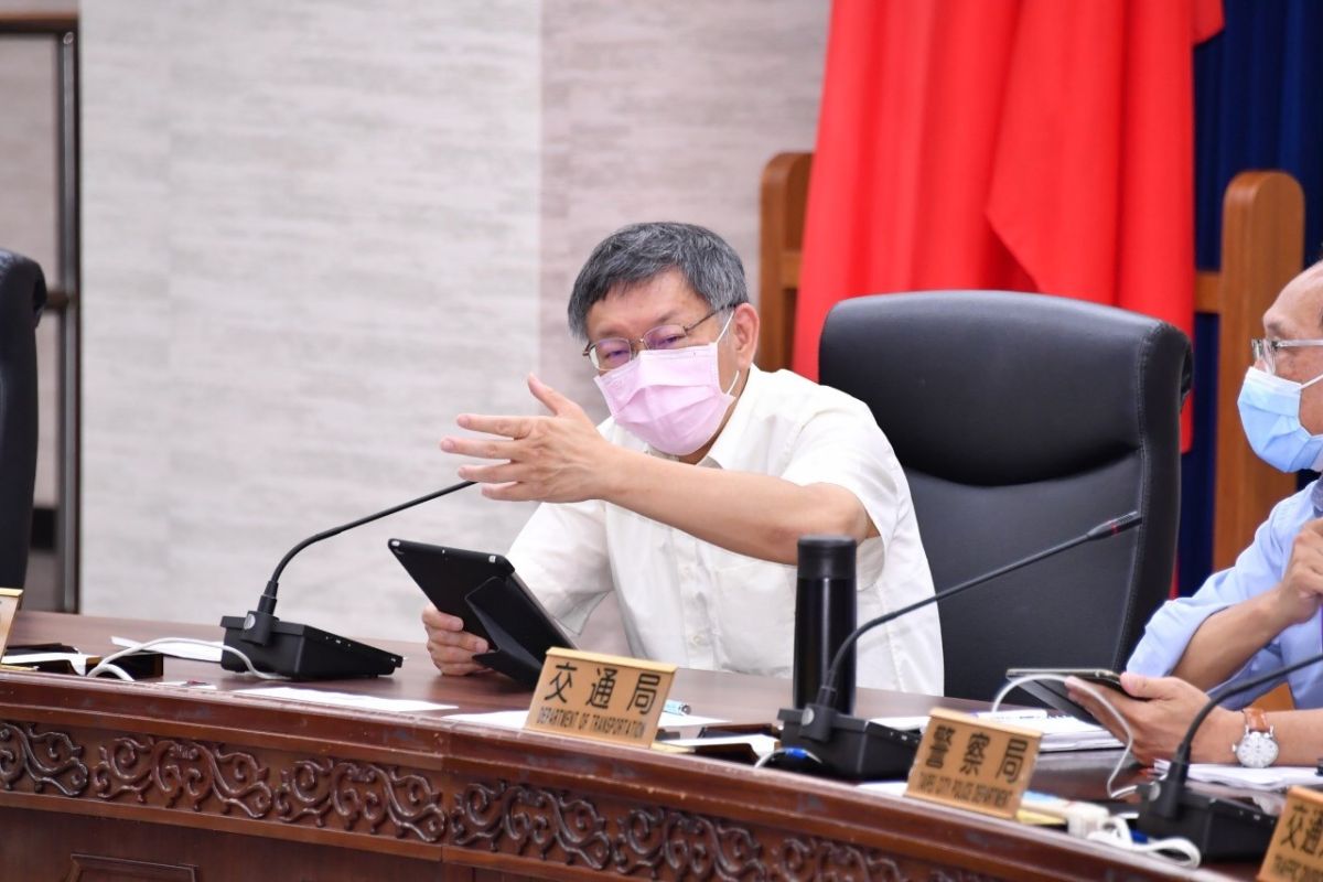 ▲針對台北地檢署不起訴葛特曼一事，柯文哲27日上午受訪時表達不滿，強調「人都來台灣開記者會了還叫沒有犯意嗎？」。（圖／台北市政府提供）