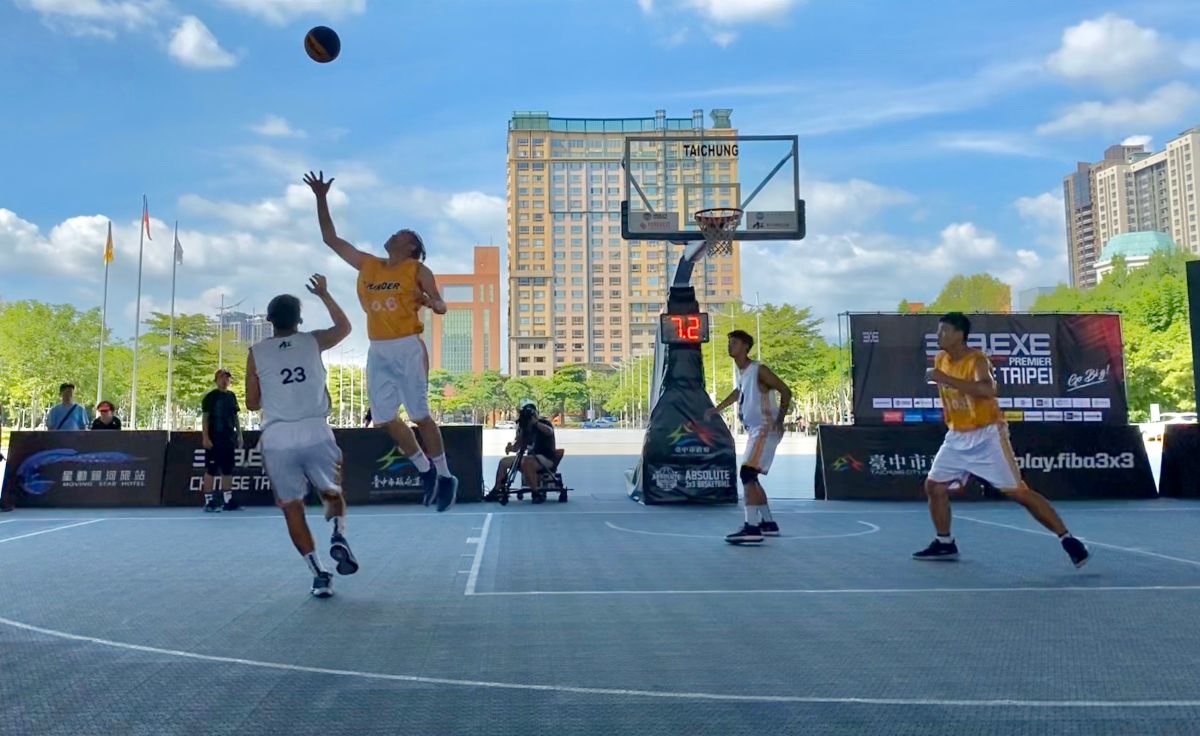▲「3X3.EXE PREMIER 2020聯盟賽」，台灣區總決賽29、30兩日在台中火車站前廣場大平台熱烈展開(圖／運動局提供2020.8.28)