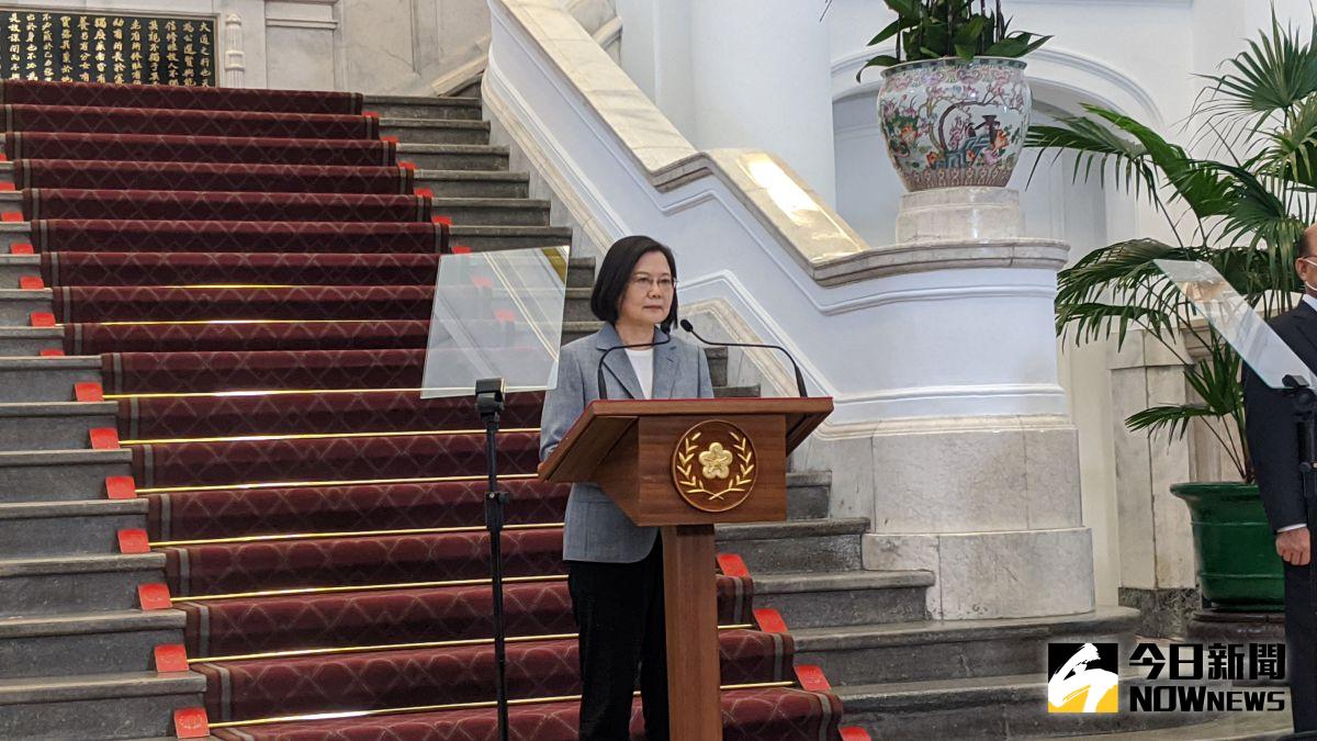 ▲蔡英文總統宣布美豬美牛進口，強調這是台美經濟合作的重要起點。（圖／記者鄭宏斌攝，2020.08.28）