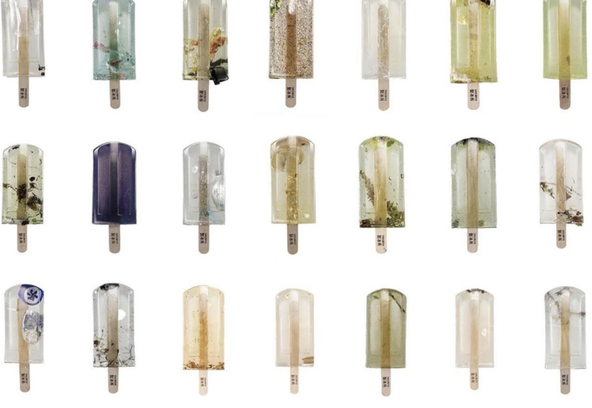 ▲「100%純污水製冰所」是由三位台灣藝術大學視覺傳達設計系學生， 洪亦辰、郭怡慧、鄭毓迪於2017年發想的企劃。（圖｜翻攝自100%純污水製冰所臉書）