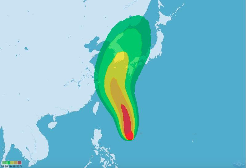梅莎颱風增強長胖中!外圍環流明影響大台北、東半部地區