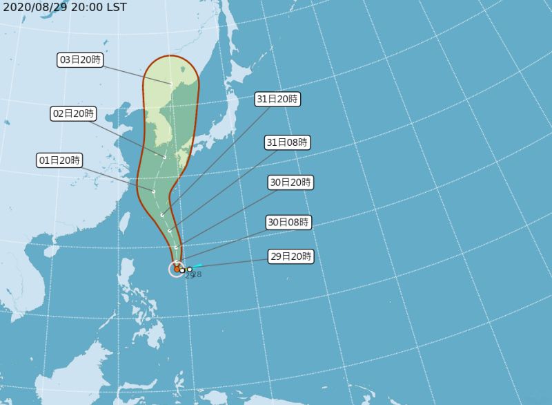 梅莎增強為中颱！氣象局：這2天最接近台灣
