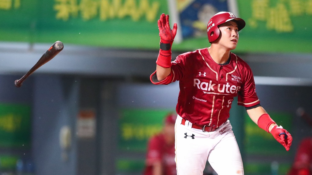 ▲樂天梁家榮開轟（圖／中職提供）