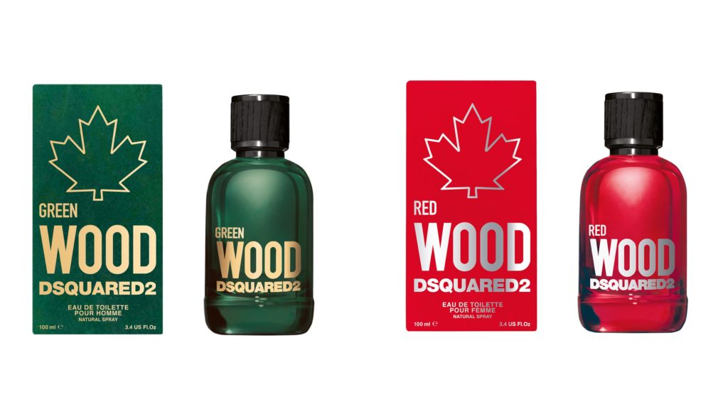 ▲DSQUARED2 RED WOOD 心動綠男性淡香水100ml NT$2,750；心動紅女性淡香水 100ml NT$2,750。（圖／DSQUARED2）