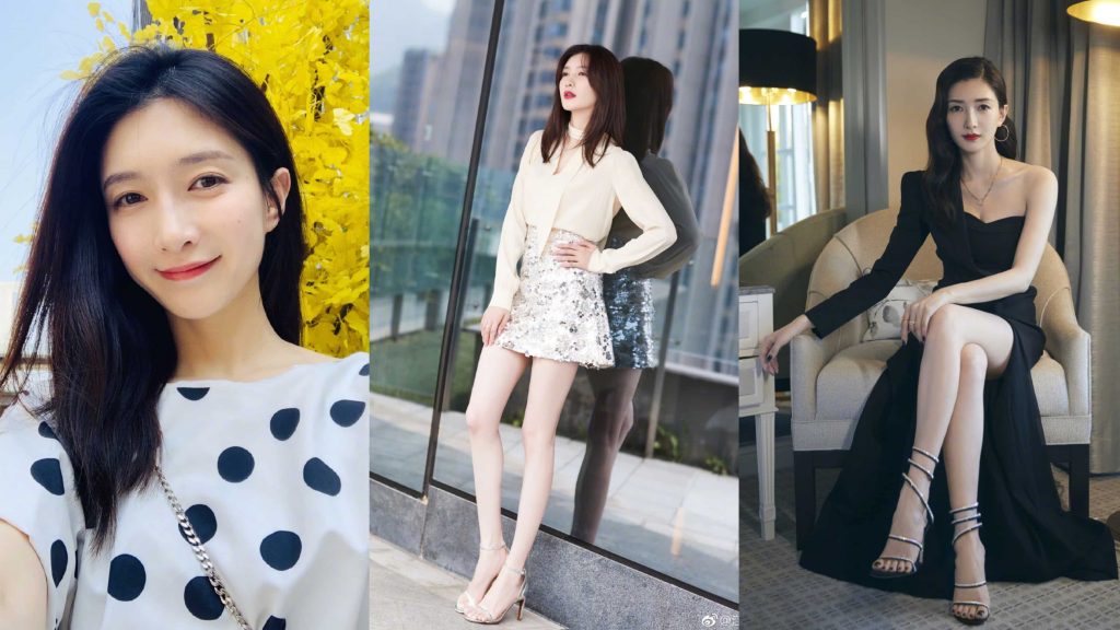 ▲江疏影雙腿纖細又筆直。（圖／江疏影微博）