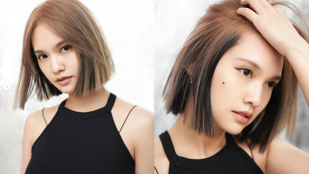 ▲楊丞琳染上奶茶色x霧灰挑染的雙層髮色。（圖／翻攝自IG@rainie77)