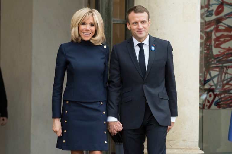  ▲法國總統馬克宏與夫人布莉姬的24歲姊弟戀。（圖／Shutterstock）