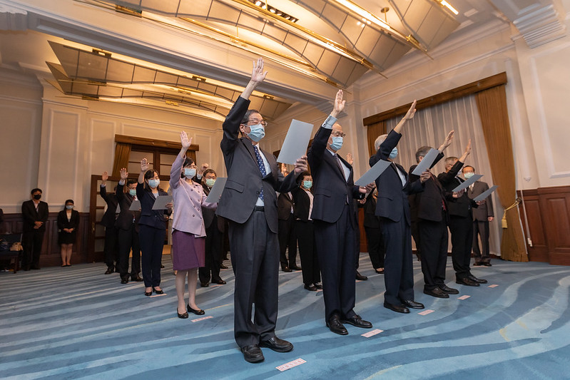 新任考試院正副院長、李大維 總統府內宣誓就職
