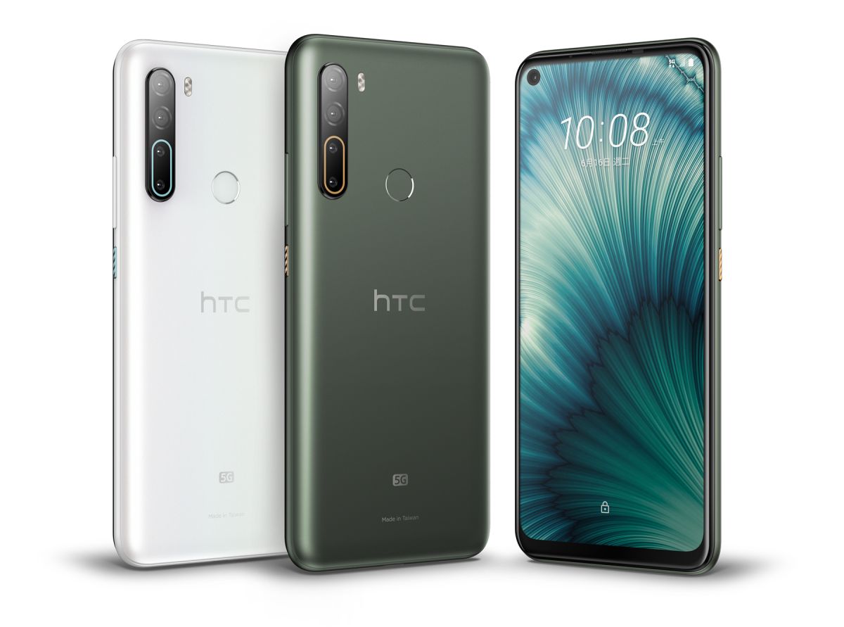 ▲HTC U20 5G推出「晶岩白」、「墨晶綠」等顏色供消費者選擇。（圖／HTC提供）