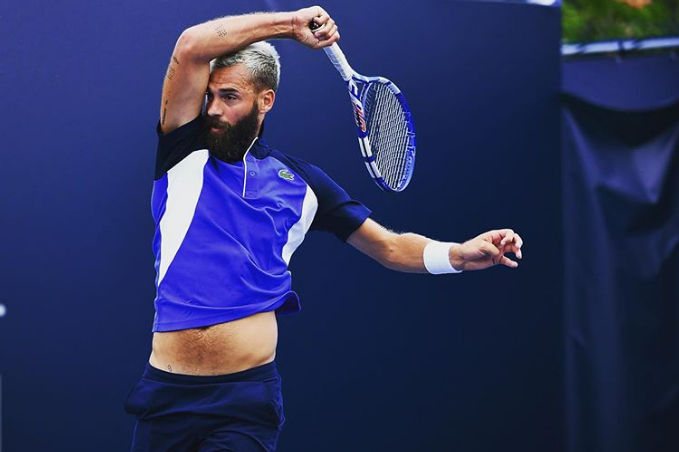 ▲美國網球公開賽開打前，男單第17號種子法國好手Benoit Paire因確診2019 新型冠狀病毒（COVID-19）被迫退賽。（圖／取自Benoit Paire）