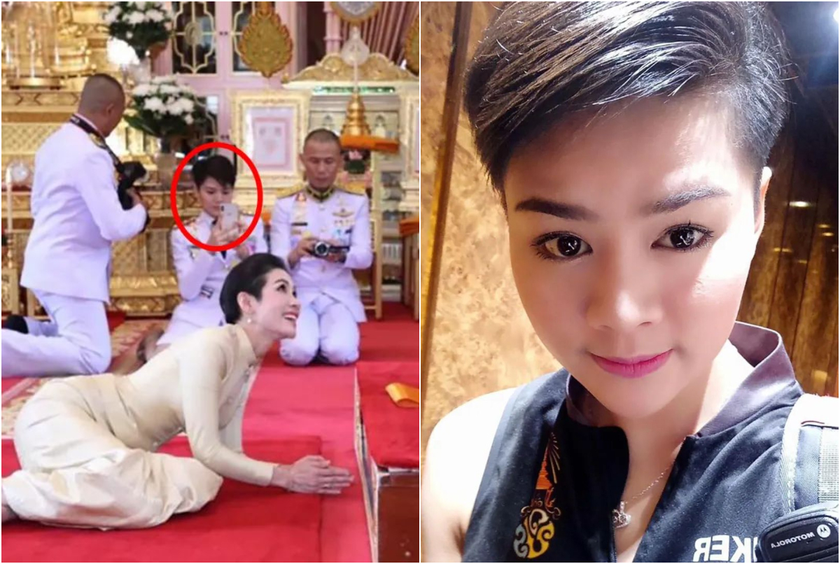 ▲網路上流傳的歐拉弄自拍照。（圖／翻攝自網路／泰國王室官網）