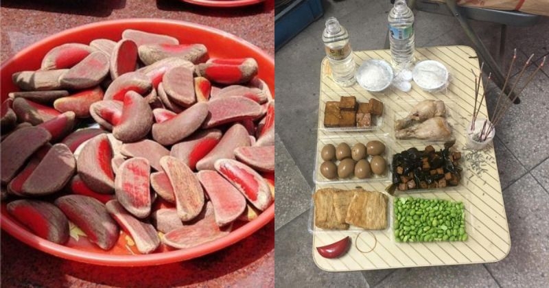 ▲一名網友指出，自家媽媽在拜地基主時，沒想到因為忘記一動作，導致在詢問是否能燒金紙時，連續10分鐘都擲不到聖筊。（圖／翻攝維基百科、《靈異公社》）