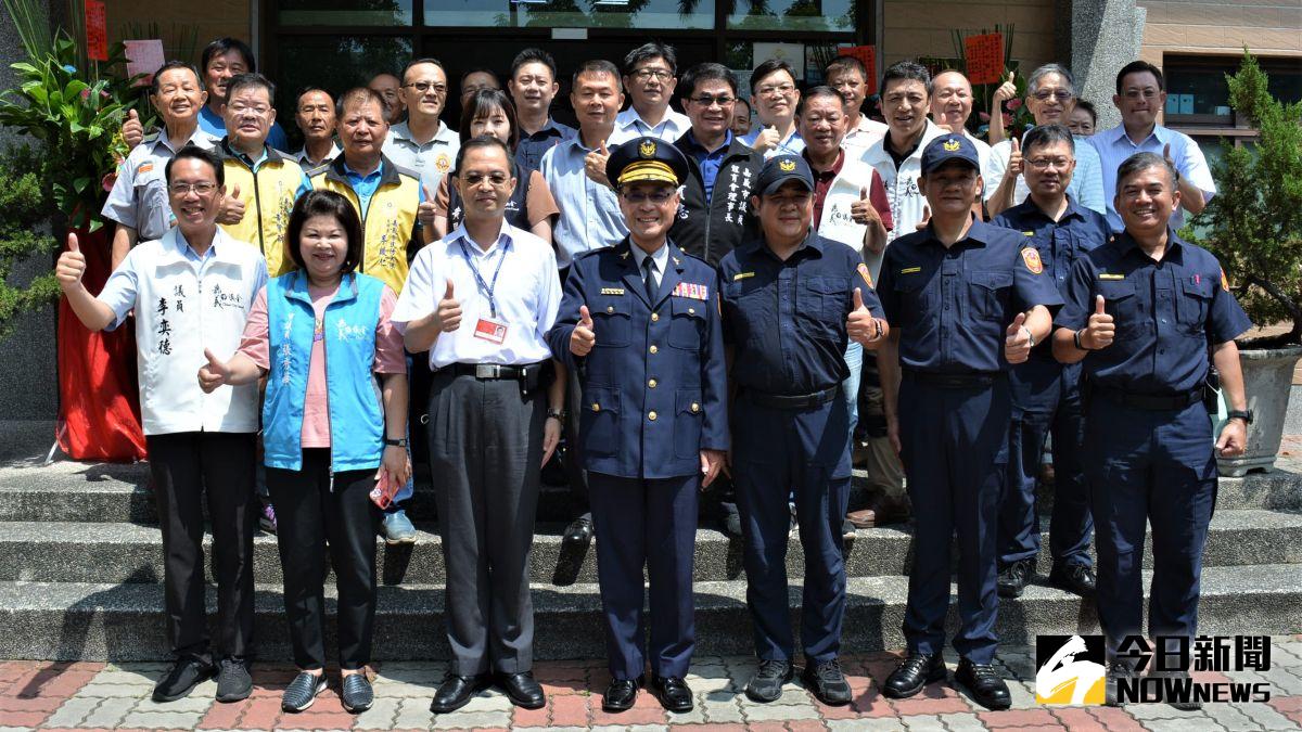 ▲出席公園派出所布達交接典禮來賓一起合影。（圖／記者郭政隆攝影2020.9.3）