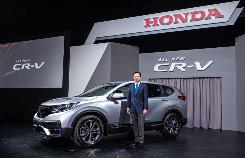 ▲台灣本田新任總經理豐田誠主持發表小改款Honda CR-V。（圖／台灣本田提供）
