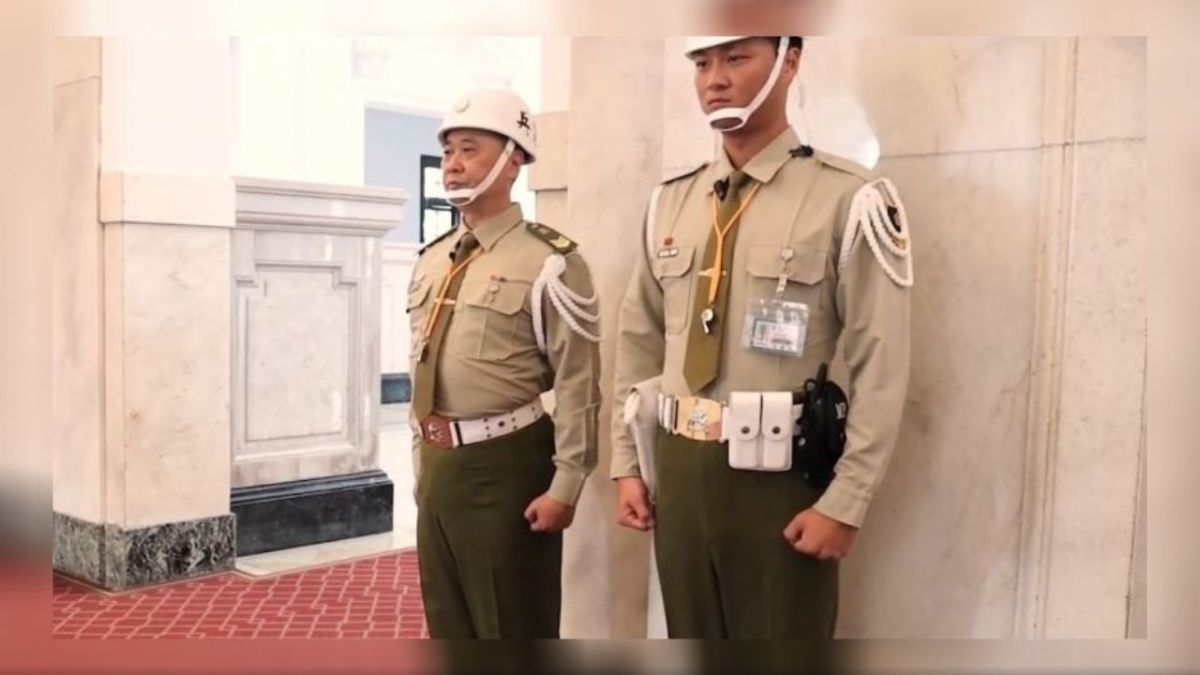 ▲木曜四超玩與國防部合作拍攝「一日憲兵」單元。 （圖／新頭殼）