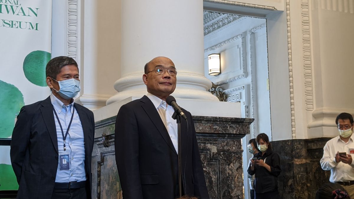 ▲國民黨推動食安公投反美豬，行政院長蘇貞昌說，外國豬肉不是台灣的對手。（圖／記者鄭宏斌攝，2020.09.04）