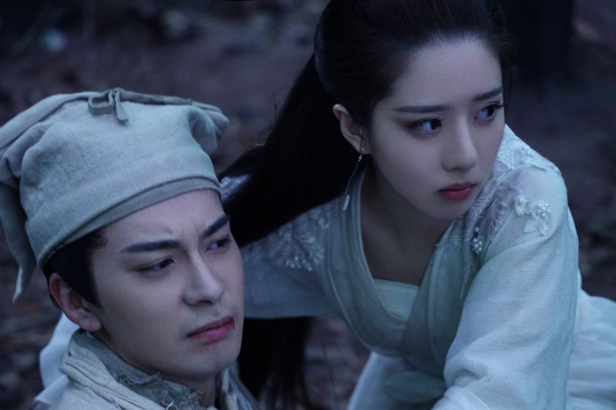 ▲「新版聶小倩」李凱馨（右）超仙畫面曝光。（圖／車庫）