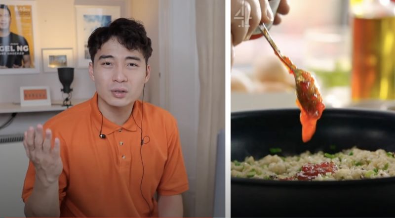 ▲隨後,奧利佛竟加入「辣椒果醬」(Chili