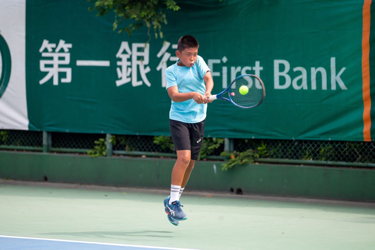 ▲14歲男單王彥珺首輪爆冷擊敗頭號種子陳泓諭（圖／海碩整合行銷提供）
