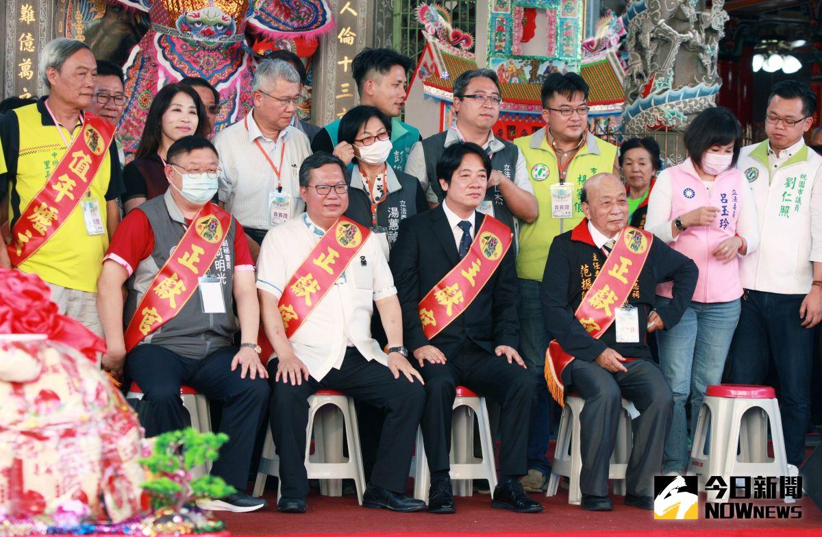 ▲賴清德與鄭文燦今天兩人同台，鄭被媒體問到是否「王見王」感覺尷尬？鄭回應：「大家不要挑撥」。（圖／記者李春台攝, 2020.09.05）