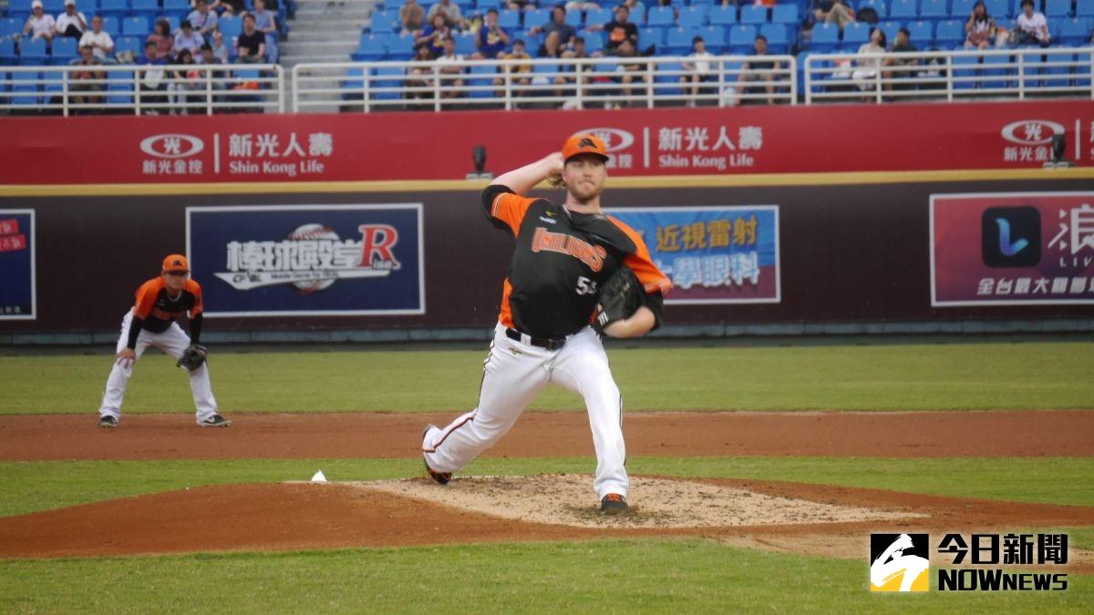 ▲統一獅洋投猛威爾。（圖／吳政紘攝）