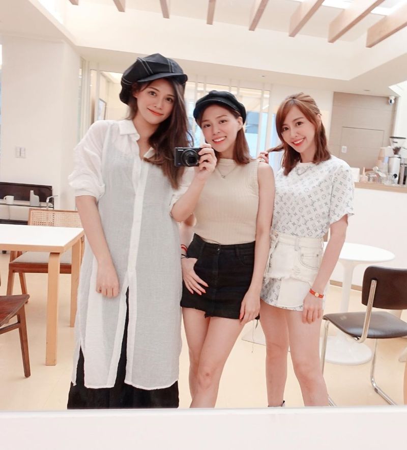 ▲賴薇如(右)與好友熊熊(中)、夏宇童(左)聚會。(圖/民視提供)
