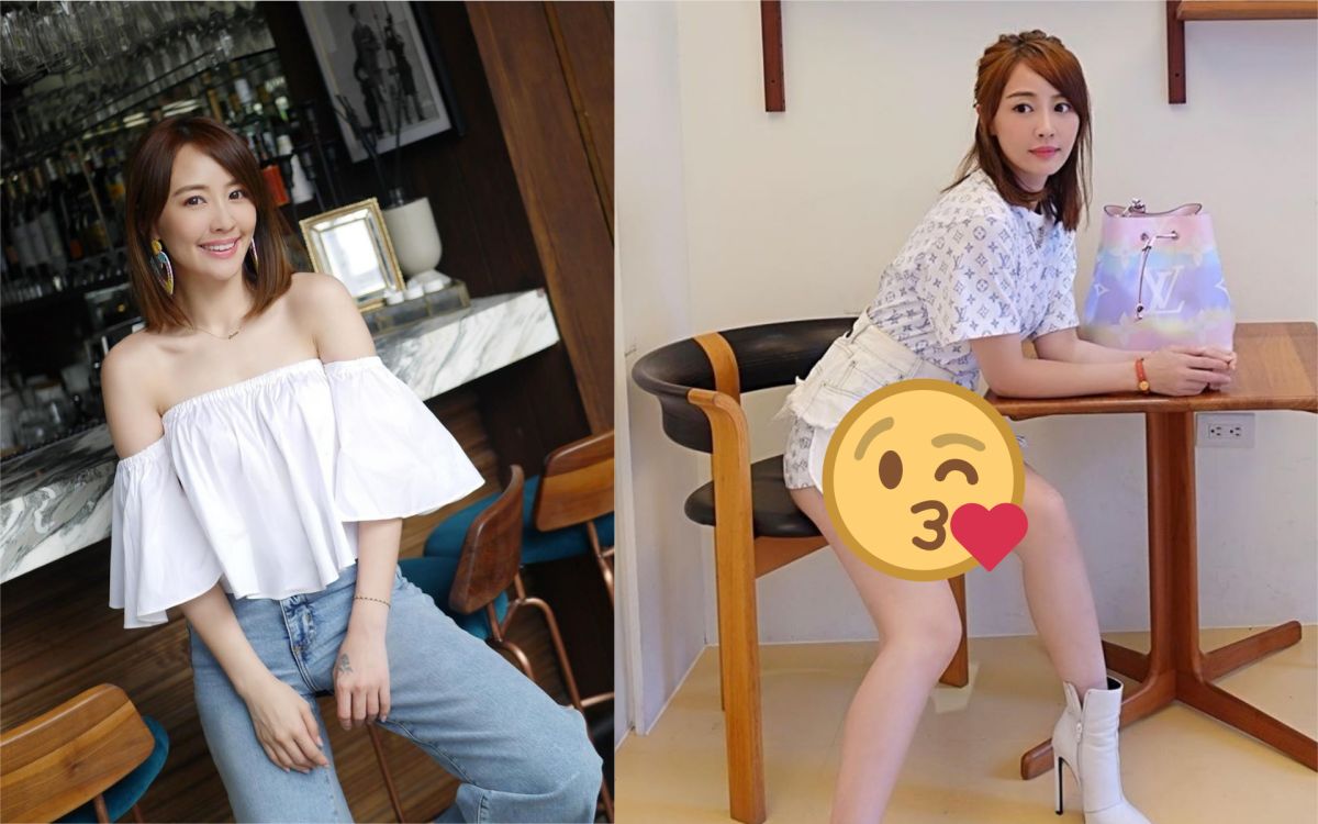 ▲賴薇如裙擺下祕密外洩。（圖／賴薇如IG） 