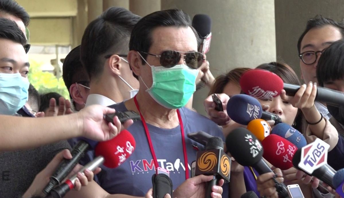 ▲前總統馬英九19日表示，美國出口的豬肉高達6成2沒有瘦肉精，他質疑蔡英文總統為何開放含有瘦肉精的豬肉進口？（圖／記者陳明安攝）