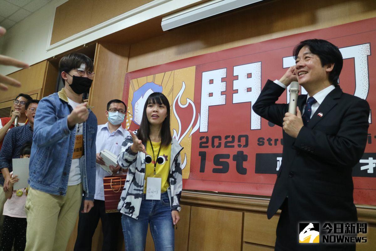 ▲副總統賴清德到台灣基進舉辦的政治人才培訓營分享經驗。（圖／記者鄭婷襄攝，2020.09.06）