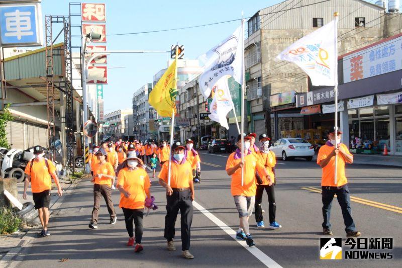 ▲和美古蹟懷舊親子健行暨宣傳永續低碳、節約能源活動,路程約7公里,結合文化懷舊古蹟,健走運動,健康又有意義。(圖/記者陳雅芳攝,2020.09.06)