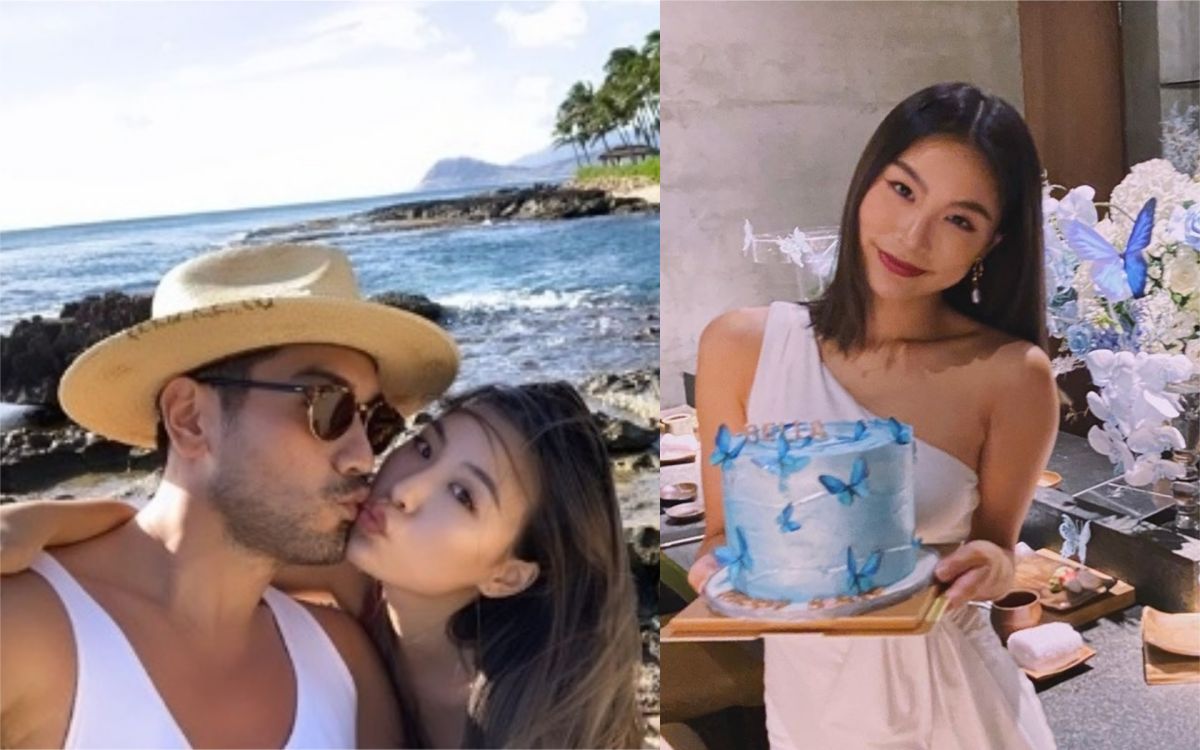 ▲高以翔女友Bella （右）重返2人第一次約會地慶生。（圖／Bella IG） 