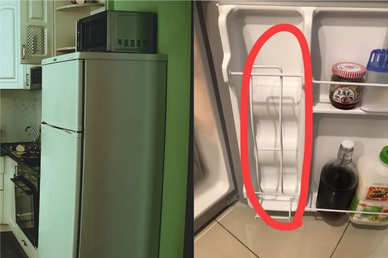▲一名人妻指出，一直以來都對小冰箱門旁的神秘分隔設計感到不解，因此向大家提問「到底怎麼使用？」（示意圖／翻攝Pixabay、我愛全聯-好物老實説臉書）