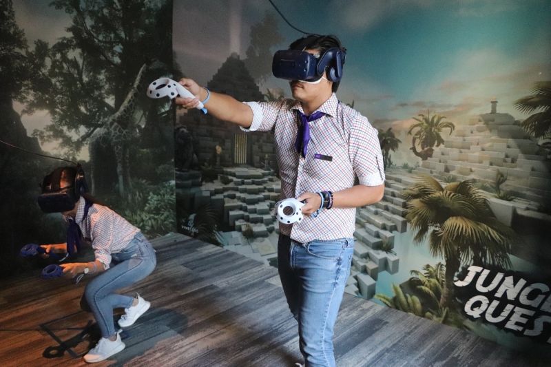 飯店客房變身冒險叢林　虛擬VR密室逃脫超燒腦
