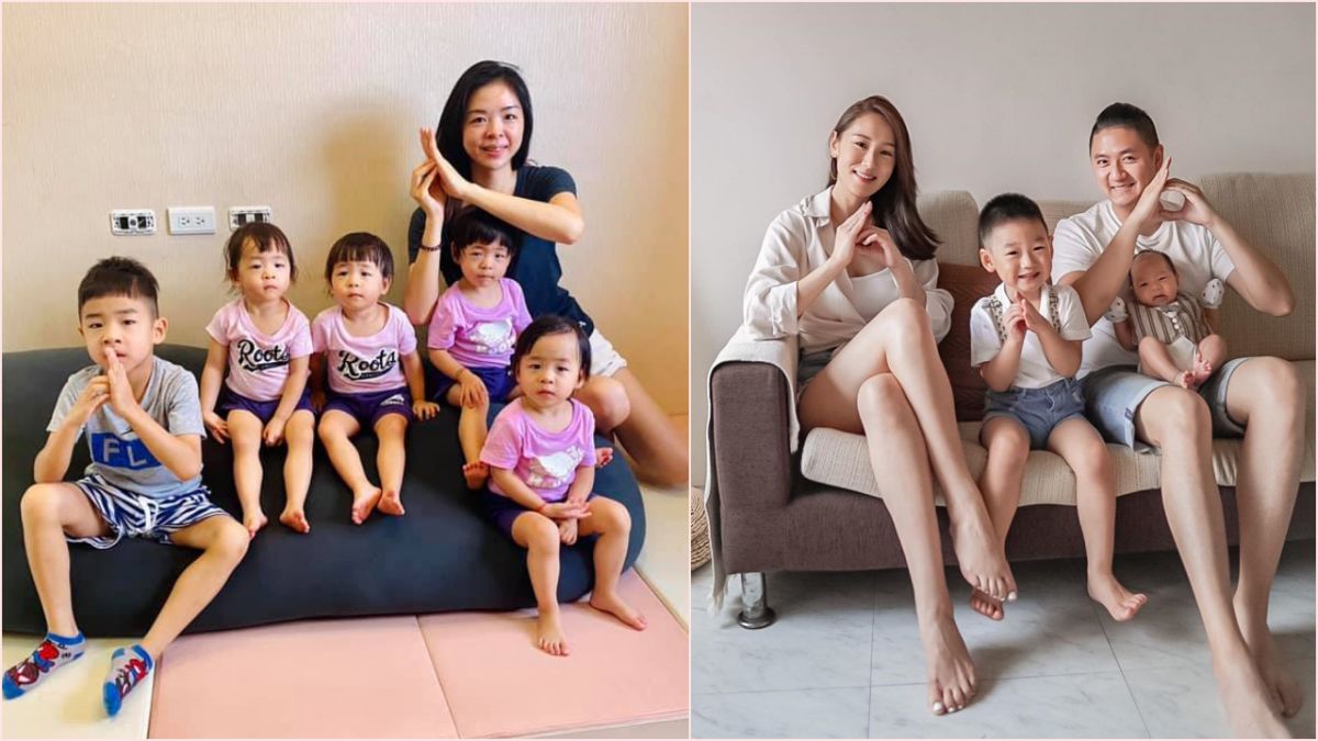 ▲網路萌娃大集合，網友一秒被融化。（圖／左- 五寶媽O.Q.Ma粉絲專頁、右-abbyabbycheng IG）