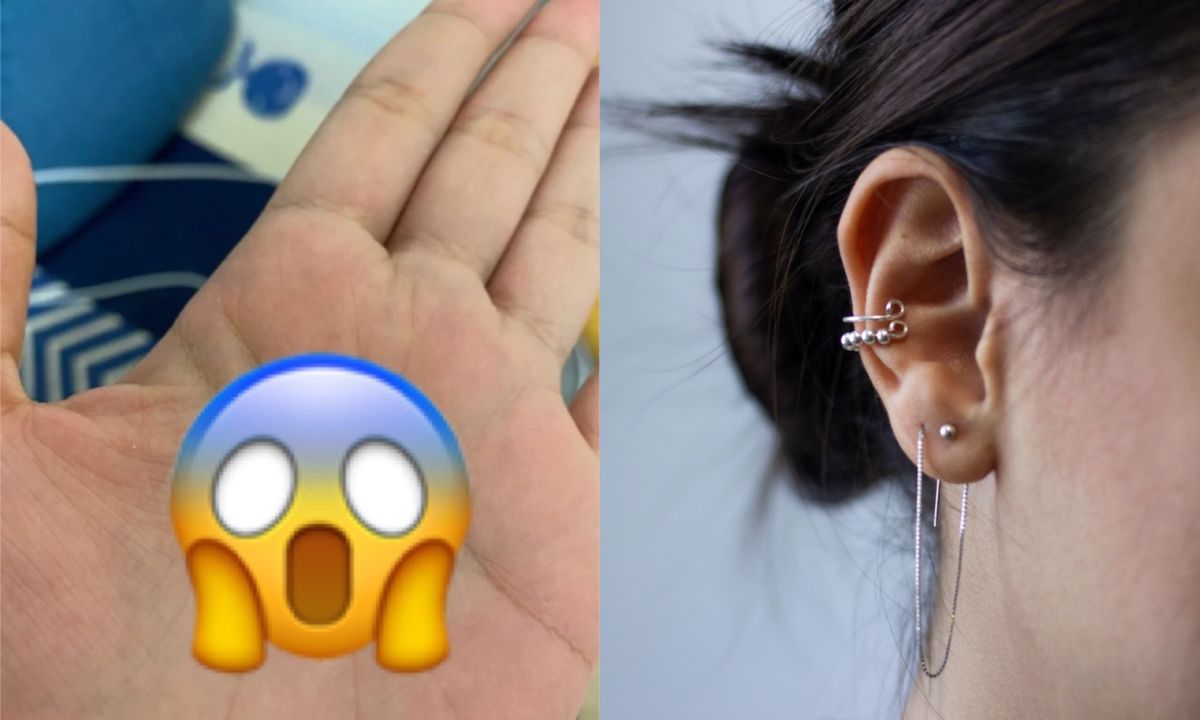 ▲女網友從耳朵挖出「驚人的東西」，讓她直呼「超級神奇」。（左圖，翻攝自《Dcard》／右示意圖，圖中人物與文章中內容無關，取自unsplash）