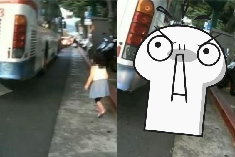 女童傻站公車輪胎旁!騎士秒衝上抱起 網讚:神反應
