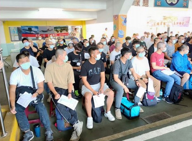 ▲嘉義市役男昨天才剛入伍報到，進營區後立即遭隔離。（圖／翻攝自鄭光宏議員臉書）